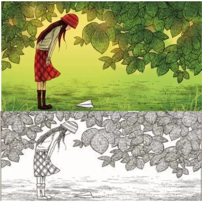 Maybe Had Already Many Years coloring book adults drawing painting for youth love color antistress kill time art colouring books