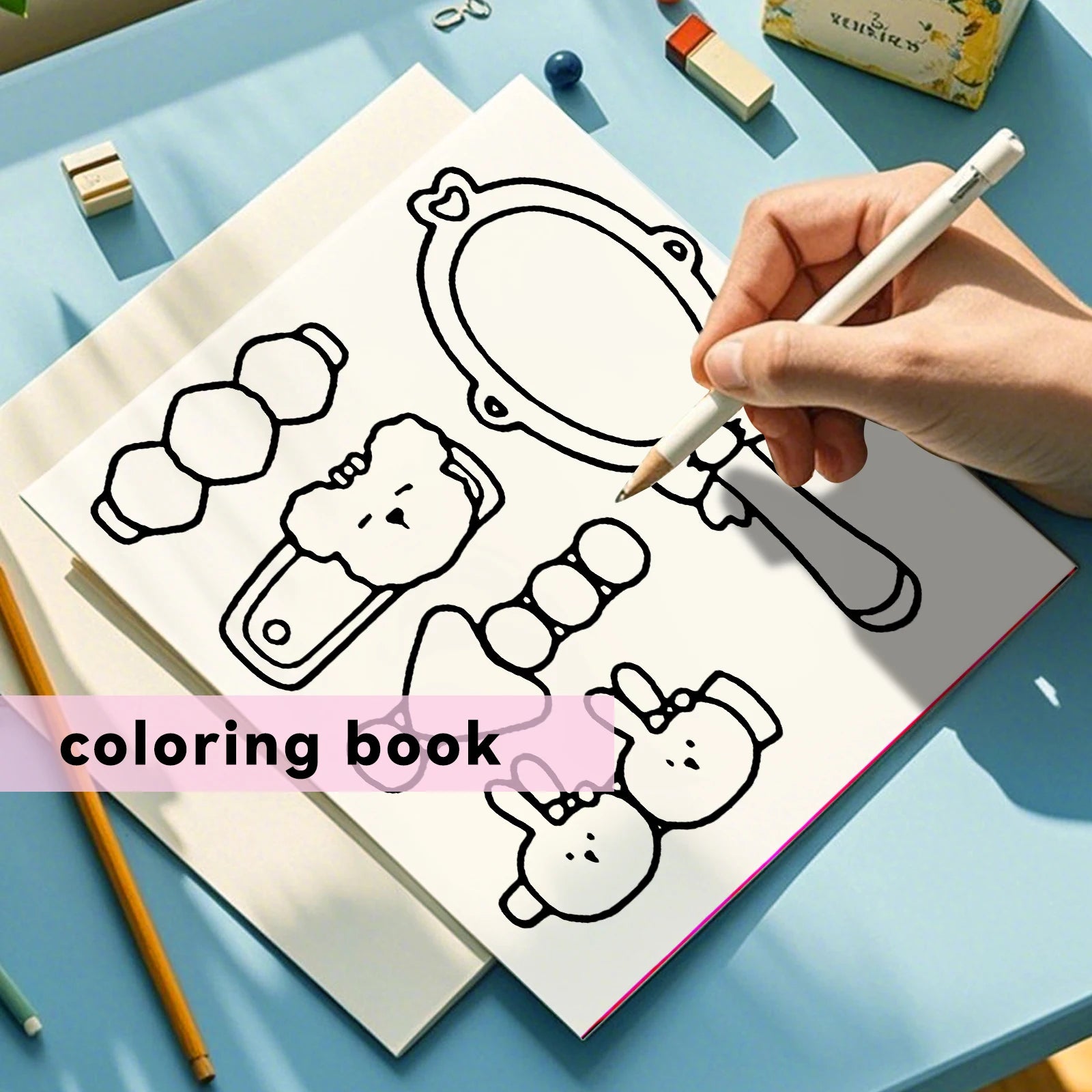 Beauty Stuff Coloring Book 24 Page Adult Picture Books Gift Birthday Party Relieve Stress Kill Time Graffiti Painting Drawing ﻿
