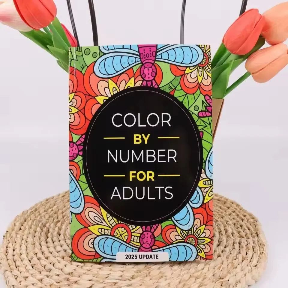 Color By Number For Adult Colouring Book: A UniqueBackground Paper Adult Colouring Book For Men Women & Teens With Stress Relief