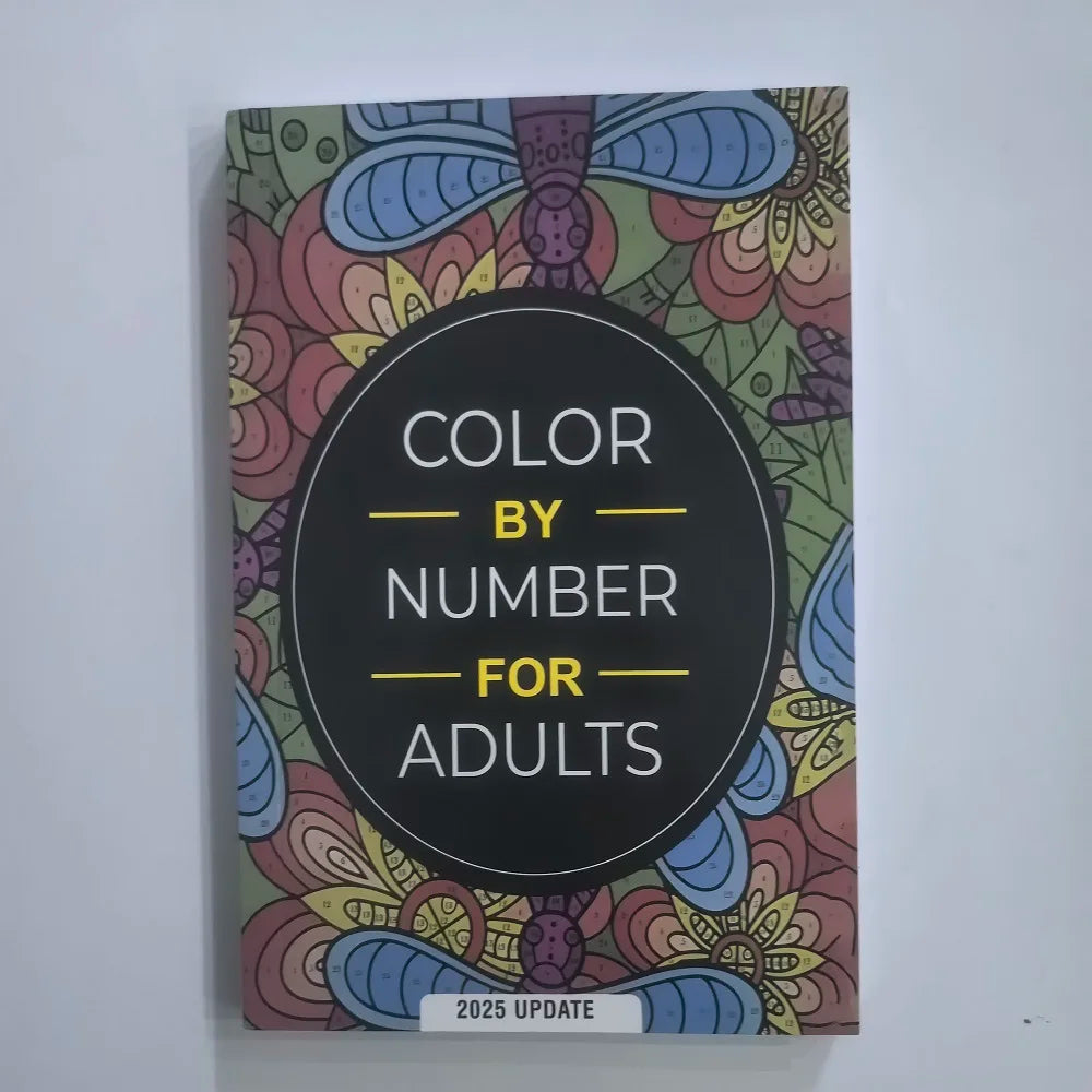 Color By Number For Adult Colouring Book: A Unique Background Paper Adult Colouring Book For Men Women & Teens Stress Relief