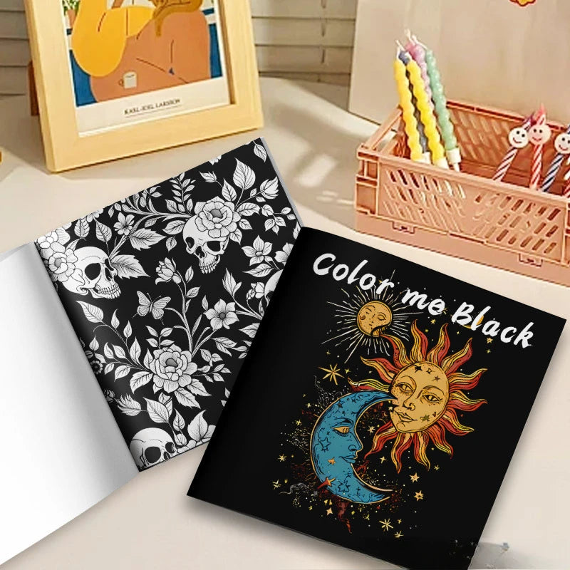 Blacking Me Out: Picture Books for Adults and Teens Coloring Books for Decompressing Relaxing and Imaginative Coloring