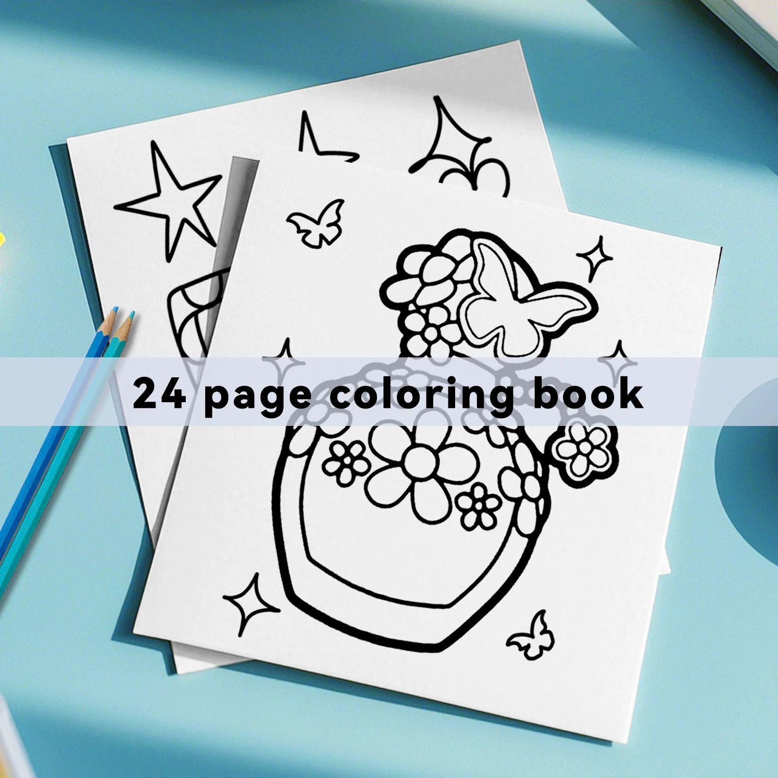 Beauty Stuff Coloring Book 24 Page Adult Picture Books Gift Birthday Party Relieve Stress Kill Time Graffiti Painting Drawing ﻿
