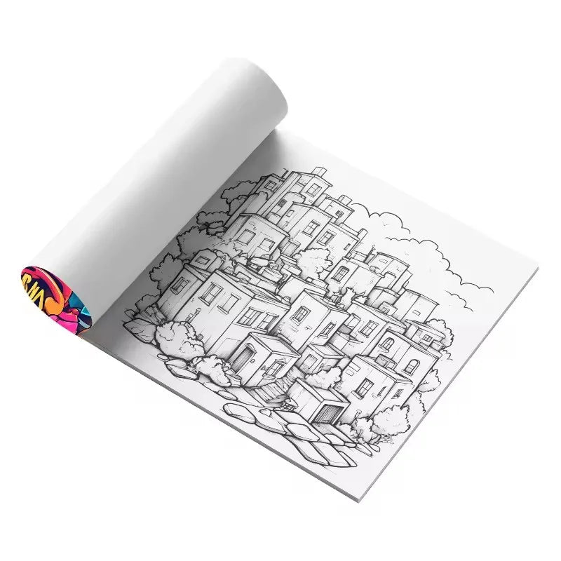 Street Graffiti Colouring Book Adult Picture Book