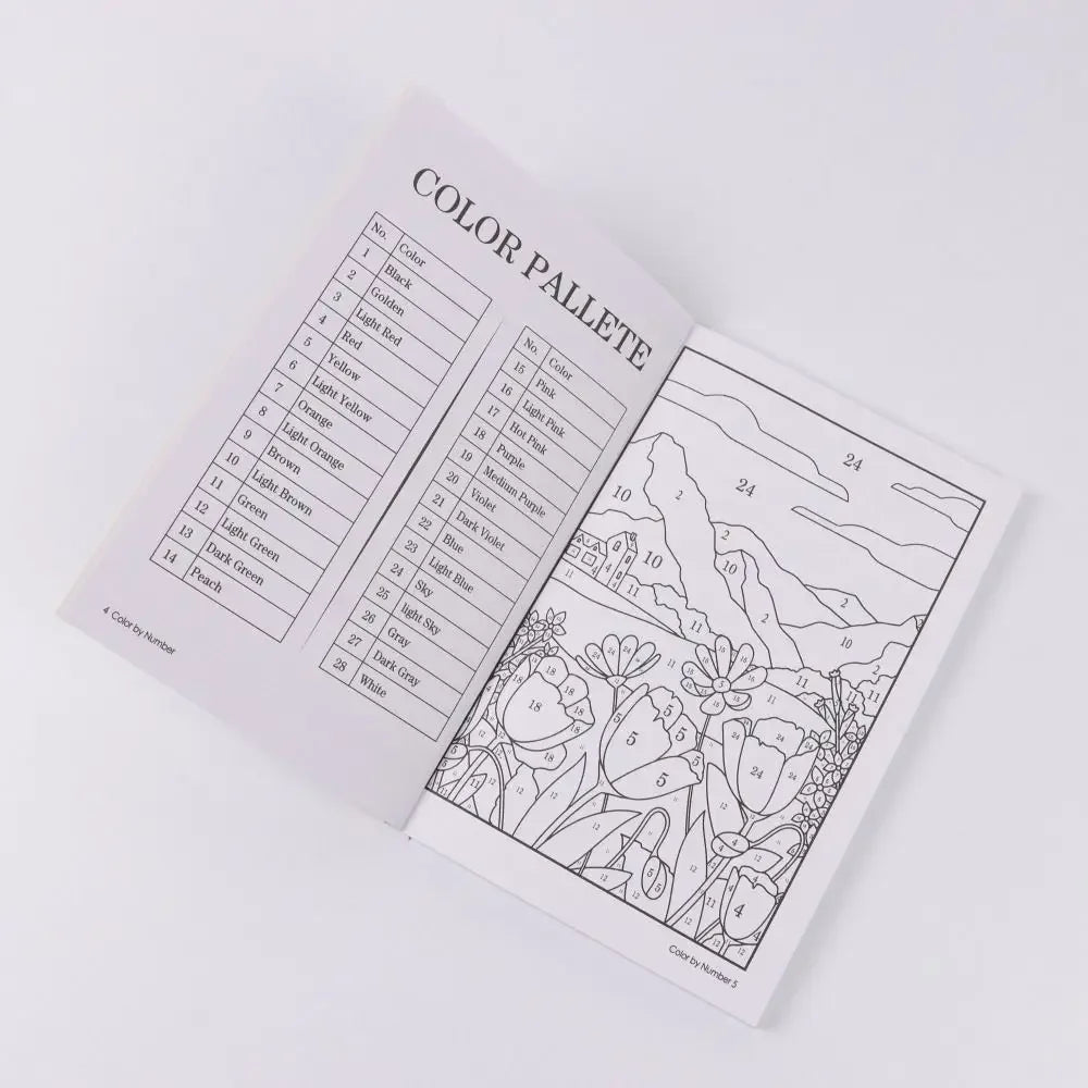 Color By Number For Adult Colouring Book: A UniqueBackground Paper Adult Colouring Book For Men Women & Teens With Stress Relief