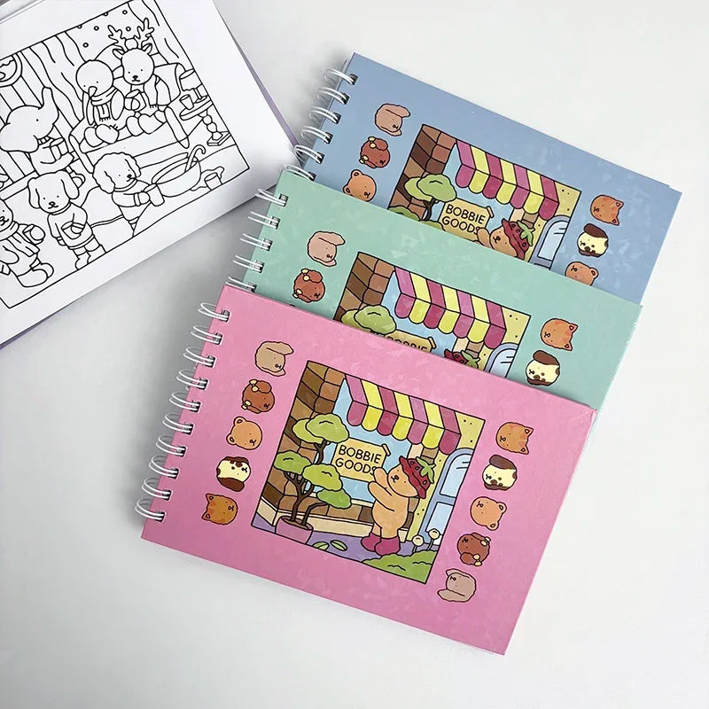 Bobbie Good Coloring Book for Adults and Teens Educational Doodle Book Coloring Books Students Stationery Children's Gifts