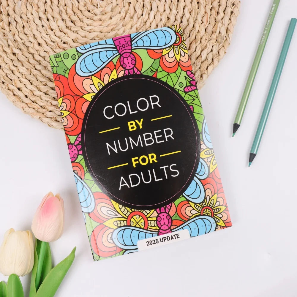 Color By Number For Adult Colouring Book: A UniqueBackground Paper Adult Colouring Book For Men Women & Teens With Stress Relief