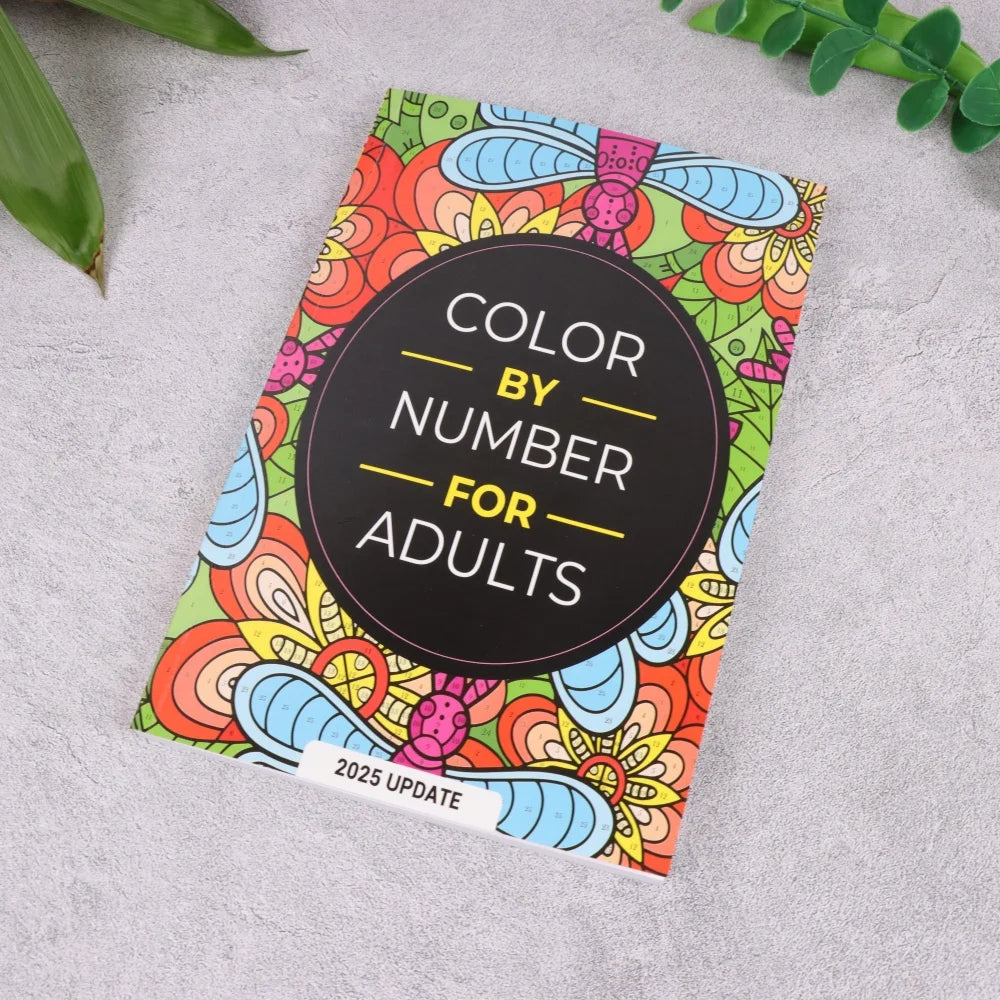 Color By Number For Adult Colouring Book: A UniqueBackground Paper Adult Colouring Book For Men Women & Teens With Stress Relief