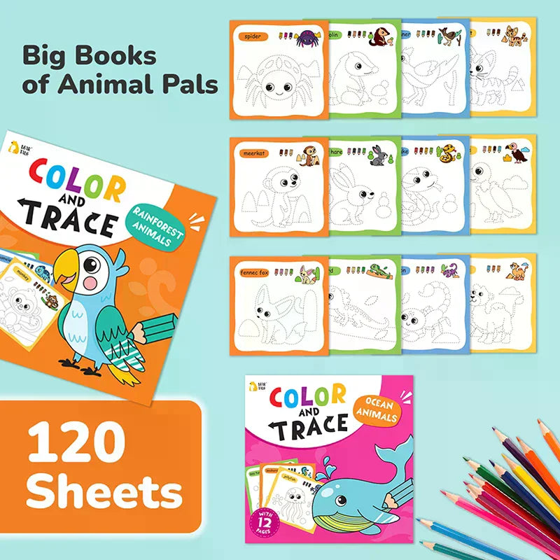 Children's Coloring Book For 3-6 Years Old, Suitable For Boys/girls In Early Childhood Education Coloring Book (Set Of 10 Books)